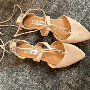 Steve Madden tie around ankle flats